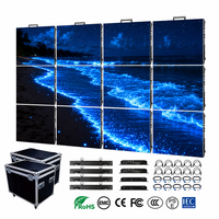 Dış Mekan Su Geçirmez LED Ekran Video Duvarı P2.9 P3.91 Kesintisiz Birleştirme 500x500mm Düğün Parti Sahne Etkinlik Arka Planı için