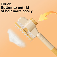 Brosse à poils pour animaux de compagnie populaire, brosse autonettoyante pour chien, brosse à poils pour animaux de compagnie pour éliminer les nœuds et les poils lâches, peigne pour chat