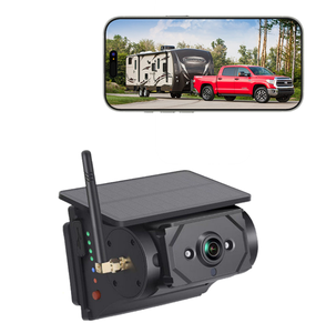 Cámara de Tablero con Energía <span class=keywords><strong>Solar</strong></span> y WIFI con Base Magnética, Cámara de Visión Trasera Inalámbrica para Remolque de Autocaravana con Batería Recargable <span class=keywords><strong>Solar</strong></span> - Product Image 1