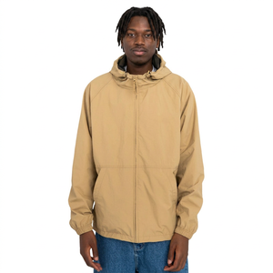 Solid Color Wholesale Hooded Men's Windbreaker <b>Jacket</b> Zipper Closure Silk Lining Waterproof Breathable Polyester/Nylon Autumn - Product Image 1