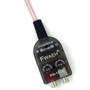 Convertisseurs d'autoradio haut-parleur vers bas amplificateur de voiture 12V RCA utilisation de la ligne pour Android DVD convertisseur d'impédance <span class=keywords><strong>Audio</strong></span> de voiture - Product Image 2