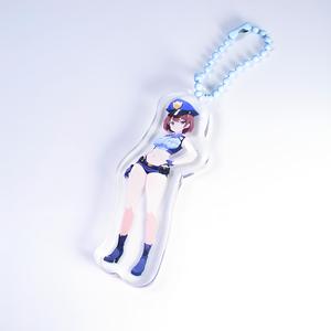 HanXin llavero holográfico burbuja té acrílico llavero personalizado llavero acrílico encantos acrílico personalizado llavero claro
