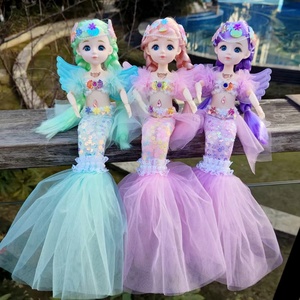Jouet intelligent pour enfants de 4 à 6 ans, sirène musicale articulée en caoutchouc de 45 cm, chantante, racontant <span class=keywords><strong>des</strong></span> histoires, unisexe, personnage de conteuse - Product Image 1