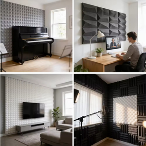 แผ่นผนังกันเสียง <span class=keywords><strong>Chuya</strong></span> Modern Noise Canceling Melamine Wavy สำหรับภายในอาคาร กันน้ำ เป็นมิตรกับสิ่งแวดล้อม เหมาะสำหรับโรงแรม รับประกัน 2 ปี - Product Image 6