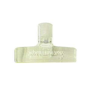 RosyPosy - Clip de acrílico transparente para encuadernación, organizador de diario de 75 mm, clips de almacenamiento para cuadernos de estudiantes, multifuncional - Product Image 5
