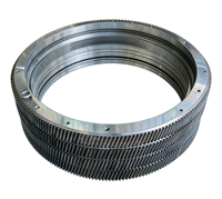 Fabricant d'anneaux d'engrenages éoliens de grande taille |   Grande couronne d'engrenage à denture droite robuste usinée CNC pour entraînement de rotation de turbine éolienne