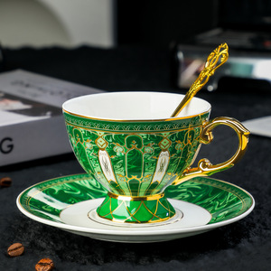 Stunning High End Exquisite European Bone China Coffee Cup Designer Niche <b>Light</b> Luxury Elegant British Tea Cup - Product Image 5
