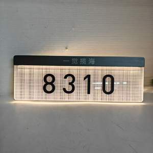 Nouveau 2026 RFQprint Plaque de <span class=keywords><strong>porte</strong></span> d'hôtel LED lumineuse vérifiée, avec affichage du numéro de chambre et fonction « <span class=keywords><strong>Ne</strong></span> <span class=keywords><strong>pas</strong></span> <span class=keywords><strong>déranger</strong></span> » (DND) - Product Image 2