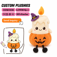 Fabricant OEM ODM de Peluches Personnalisées pour Halloween – Jouets en Peluche en Forme de Personnage avec Bougie Intégrée pour Cadeaux de Saison et Décoration de Fête