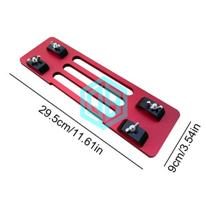 Riel de guía de <span class=keywords><strong>sierra</strong></span> <span class=keywords><strong>Circular</strong></span>, placa inferior, herramienta de riel de guía de <span class=keywords><strong>sierra</strong></span> <span class=keywords><strong>Circular</strong></span> ajustable, placa de guía de aleación de aluminio, Base de <span class=keywords><strong>sierra</strong></span>, madera sin perforaciones - Product Image 2