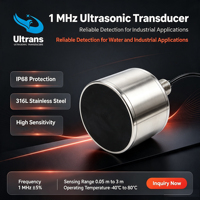 Transducteur ultrasonique acoustique sous-marin 28 kHz pour la mesure de la vitesse et de la distance du débit de liquide