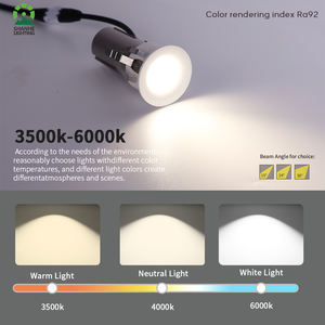 Светодиодный светильник LHWYLED, бестселлер, мягкий теплый белый, 110 лм/Вт, светодиодный светильник, встраиваемый свет, лампа 18 Вт, 20 Вт, черный, белый - Product Image 6