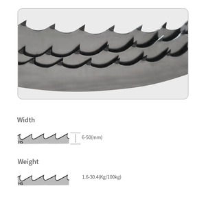 1 1/4 158 pouces lames de scie à ruban pour scie verticale - Product Image 3