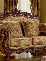 Canapé en tissu de style européen, amovible et lavable, en forme de L, pour salon, adapté aux petites/grandes maisons, style pastoral, villa européenne