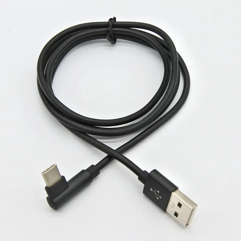Sağ açı USB tip-c kablolar usb C konektörü veri transferi 3A hızlı şarj Cabo USB c Kabel Oculus Quest 2 bağlantı için