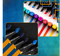 Artiste 80 couleurs double pointe croquis marqueurs d'alcool pointe fine peinture permanente Art marqueurs ensemble pour adultes double pointe croquis conception