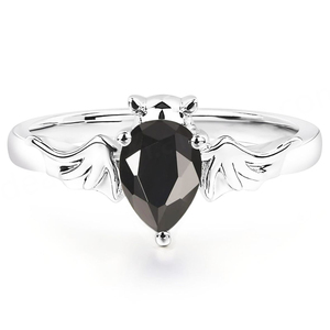 แหวนออนิกซ์สีดำลายชนเผ่า แหวนออนิกซ์สีดำสำหรับผู้หญิง เงินแท้ 925 ออนิกซ์สีดำทรงสี่เหลี่ยม - Product Image 4