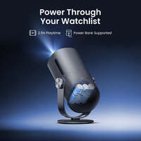Mini projecteur rotatif élégant Dangbei Freedo 2025, 450 lumens ISO, HDR 10+, LED, batterie intégrée, Google TV, portable, prêt pour la 4K