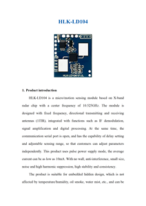 지능형 조명 유도 스위치용 Hilink 저전력 10GHz 레이더 모듈 레이더 센서 조명 감지 천장 마운트 - Product Image 4