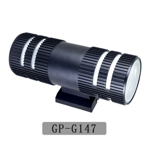 Lámpara de Pared Exterior Impermeable GP-G147, Doble Cabezal, E27, Luz Redonda Ascendente y Descendente para Patio - Product Image 2
