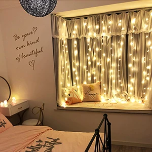 Home Wall Decoration Indoor And Outdoor Curtain Lights Led Curtain String Light