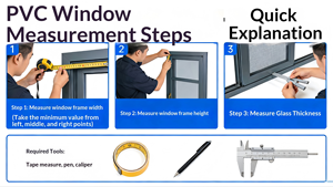 Entrega Rápida |   <span class=keywords><strong>Ventanas</strong></span> de PVC UPVC Personalizadas, Diseño Moderno, Templadas, Verticales, con Certificación Energy Star, para Sala de Estar y Cocina, Venta al Por Mayor - Product Image 5