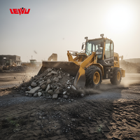 Mini-chargeuse sur pneus diesel chinoise LEIYU CE 4x4 pour travaux routiers et de construction