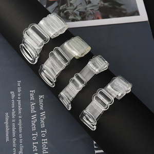 LS078 Bretelles de <span class=keywords><strong>soutien</strong></span>-<span class=keywords><strong>gorge</strong></span> transparentes en TPU à boucle en plastique givré haute élasticité, invisibles et réglables - Product Image 4