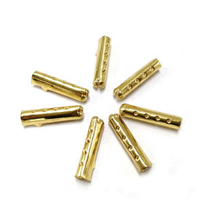 SAS Factory Direct-Sale Tamaño personalizado Correa Extremo del cable Punta de metal Clip <span class=keywords><strong>Aglet</strong></span> para cordones - Product Image 4