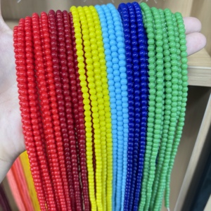 Perline di Vetro Rotonde Originali da 4mm a Basso Prezzo, Perline Sciolte in Cristallo Pronte per la Spedizione per Creazione di Gioielli - Product Image 1