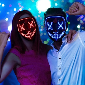 Máscaras LED de Halloween al por Mayor, Máscaras Luminosas para Fiestas, Máscaras en Forma de V para Fiestas Nocturnas - Product Image 6