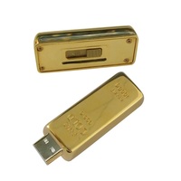 Nouvelle arrivée Gold Bar 32gb usb 2.0 clé USB de stockage clé USB U Disk 8gb 16gb cadeau