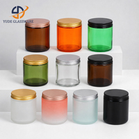 Vases à bougies en verre blanc brillant teinté en gros pour la décoration moderne de la maison