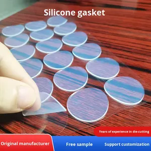 Autocollant adhésif antidérapant en caoutchouc transparent, coussinet plat auto-adhésif avec masquage pour pieds de meubles et appareils électroménagers - Product Image 2