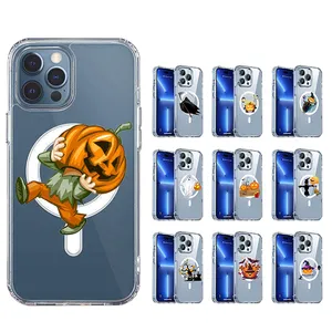 Funda de teléfono móvil a prueba de golpes TPU Halloween Ghost Pumpkin para Iphone 15 Pro Max funda para Iphone 14 Pro Max funda de teléfono