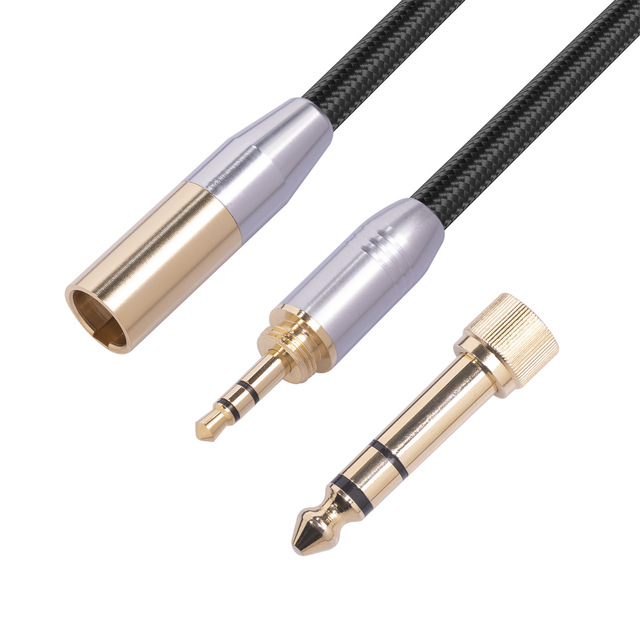 Professional Gold-Plated 3.5mm Male to Mini XLR 3-Pin Audio Cable PVC Jacket Pure Copper Conductor for Microphone and Speaker