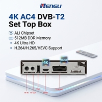 Récepteur TV TDT HD Quad Core 4K H.264/H.265 Hevc DVB-T2 avec modulateur DVB T2 Stb