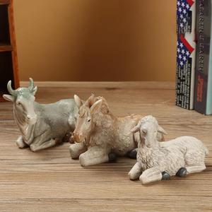 Figura religiosa de la santa familia, juego de natividad navideña - Product Image 3