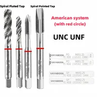 Tarauds de machine UNC/UNF HSSE, à cannelures spirales et à pointe spirale, pour le taraudage de l'acier inoxydable et de l'acier allié