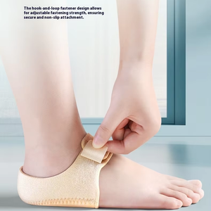Wholesale Silicone <b>Heel</b> Pads Shock Absorption Relieving Leg Adjustable Straps Prevent Slipping Insoles - Product Image 4