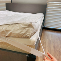 Surmatelas matelassé carré 1400 g/m² avec garnissage de 10 cm, sur mesure, en duvet de canard et plumes, pour hôtel