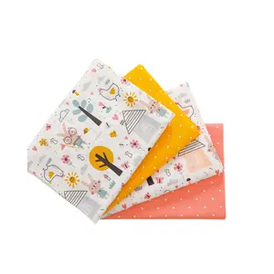 cute rabbit and chick design cotton bedding fabrics