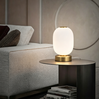 Lampe de table en verre JACKSUN avec interrupteur tactile, lampe de bureau 7W pour salon, éclairage de chevet, veilleuse LED