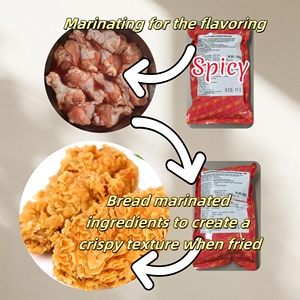 OEM Haute Qualité Tout Usage Facile à Utiliser Poudre d'Assaisonnement Bouillon d'<span class=keywords><strong>Essence</strong></span> de Poulet Marinade d'<span class=keywords><strong>Orléans</strong></span> Mélangée d'Épices Séchées - Product Image 1