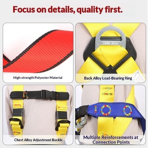 Arnés de escalada para niños, arnés de seguridad integral para actividades de trabajo en equipo en interiores, cinturón de seguridad infantil para escalada y rápel al aire libre - Product Image 3