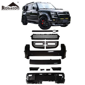 Bộ body kit thiết kế mới màu đen bóng, cản trước và sau dành cho Land Rover Defender, phụ kiện ngoại thất, dành cho các dòng xe 90, 110, 130 - Product Image 2