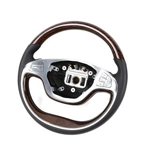 Mejor volante caliente para <span class=keywords><strong>Mercedes</strong></span> <span class=keywords><strong>Benz</strong></span> 14-17 W222 S300 S320 S400 S500 S600 volante de madera de melocotón modificado envío rápido - Product Image 1