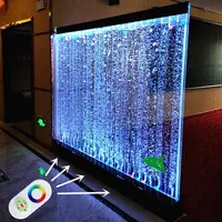 Écran de séparation murale avec led, pour restaurant, bulles d'eau
