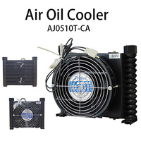 Refroidisseur d'huile compact AJ0510T 2KG, échangeur de chaleur hydraulique à air avec ventilateur 24V pour petit système hydraulique