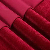 Telas de terciopelo de seda coreano brillante transpirable de tacto suave de alta calidad para ropa